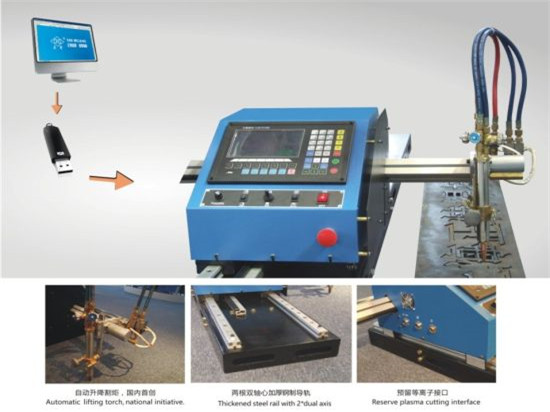 Prenosiva CNC plazma mašina za rezanje i automatska mašina za sečenje gasa sa čeličnom trakom
